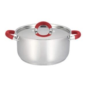 CACEROLA ACERO INOXIDABLE 22 CMS - 4.1 LTS- TAPA ACERO - LÍNEA NIZZA