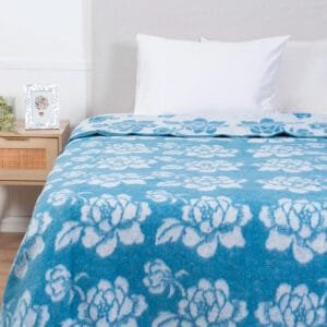 Frazada 1.5 Plazas Térmica Noruega Mashini -  Celeste