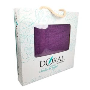 Juego de Toallas Silver Caja Doral – Morado