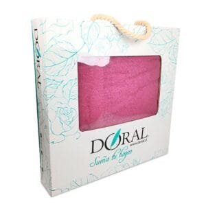 Juego de Toallas Silver Caja Doral – Fucsia