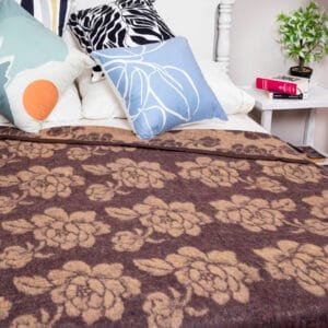 Frazada Campo Lindo 1,5 Plazas Doral - Cafe