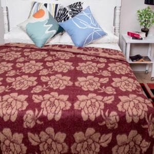 Frazada Campo Lindo 1,5 Plazas Doral – Burdeo