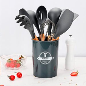 Set De Utencilios De Cocina 12 Piezas Silicona – Madera Generico – Gris
