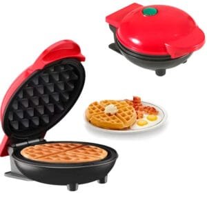 MINI WAFLERA eléctrica Color Rojo