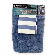 Set de Baño 14 Piezas Azul – Doral