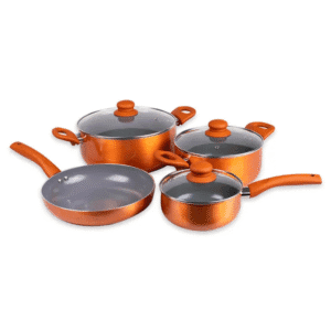 Batería Cocina 7 piezas Montecarlo Color Salmón - Doral