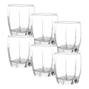 SET DE 6 VASOS de vidrios Amadeus Rocks 353mL