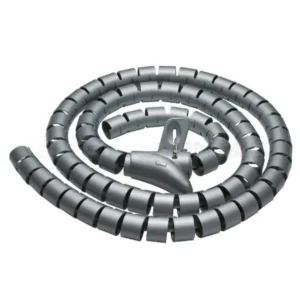 ORGANIZADOR DE CABLES ESPIRAL 2 METROS, ANCHO 2CM, LARGO 2M, GRIS - DINON