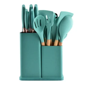 Set de Utensilios de cocina 19 Piezas Pro (mas grande y mejor calidad) -Menta
