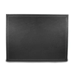 Individual Rectangular Eco Cuero Doral Premium - Negro