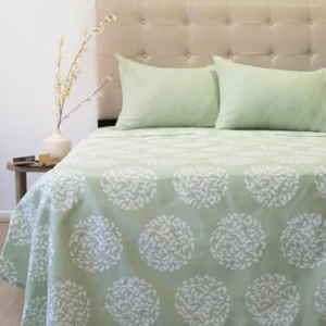 Juego de Sábanas Verde Aterciopeladas Compose TOMISA – 2 Plazas