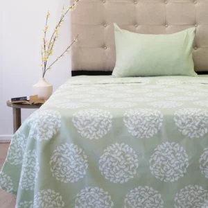 Juego de Sábanas Verde Aterciopeladas Compose TOMISA 1.5 Plazas