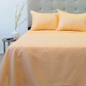 Juego de Sábanas Aterciopeladas Amarillo 210 Hilos TOMISA 2.0 Plazas