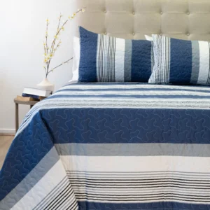 Cubrecama Quilt King Bordado Stitchy 250×240 cm – Marca Doral 001