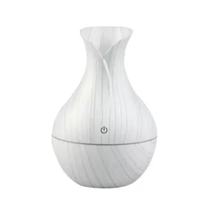 Humificador Difusor de Aroma en Forma de Jarrón Blanco (130 ml)