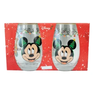 Set de 2 Vasos Redondos Disney Navidad 550 ml