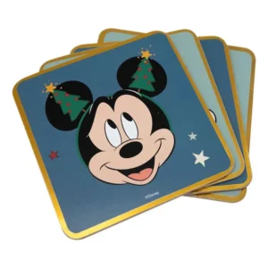 Set de 4 Posavasos Navidad Disney – Mickey y Amigos Festivos