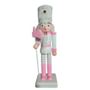 Soldado Cascanueces de Madera Rosa 30CM