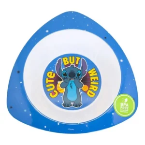 Plato Bowl Infantil Stitch de Melamina – BPA Free | Disney Azul