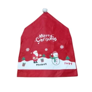 Funda de Silla Navideña Impresa 60×50 cm – Decoración Festiva para el Hogar