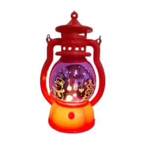 Pequeña Linterna Láser LED de Navidad – Proyector Festivo Portátil – Rojo Morado