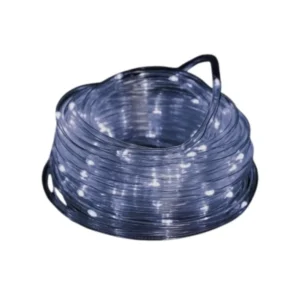 Lámpara Solar de Tubo de Cobre – 10 Metros, 5 mm, Cadena de 100 Luces LED para Exterior - Luz blanca