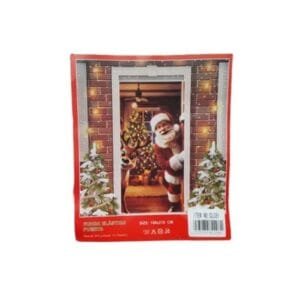 Funda Navideña para Puerta 100×210 cm – Decoración de Navidad, Cubierta Festiva Reutilizable para Entradas, Salas y Oficinas