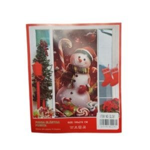 Funda Navideña para Puerta 100×210 cm – Decoración de Navidad, Cubierta Festiva Reutilizable para Entradas, Salas y Oficinas