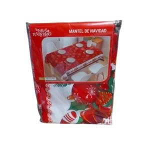 Mantel Navideño 1.5 × 1.8 m – Decoración Festiva para tu Mesa en Navidad