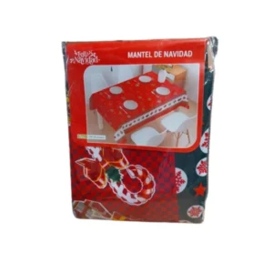 Mantel Navideño 1.5 × 1.8 m – Decoración Festiva para tu Mesa en Navidad