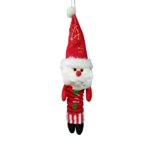 Colgante de Muñeco Navideño con Resortera – 18 × 8 cm