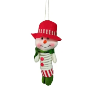 Colgante de Muñeco Navideño con Resortera – 18 × 8 cm