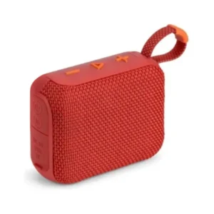 GO4 Mini Altavoz Bluetooth 4.1 | Portátil, Impermeable, Subwoofer Potente, Batería 500mAh, Sonido Estéreo - Rojo