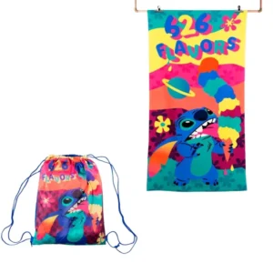 Toalla de Playa Stitch Disney 70x140 cm + Bolso