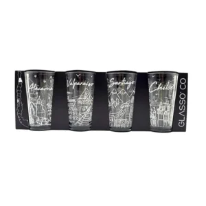 Set de 4 Vasos Chile Collection Glasso | Diseño Elegante y Resistente