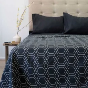 Juego de Sábanas Negro Aterciopeladas Compose TOMISA – 1 Plazas y media