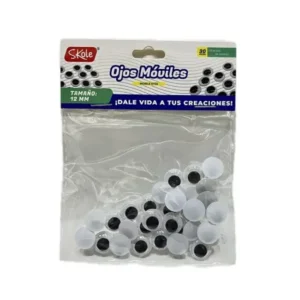 Ojos Móviles 12mm – Pack 30 Piezas para Manualidades