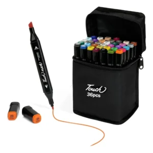 Set de Marcadores Plumones Doble Punta Touch 36 Piezas | Colores Profesionales para Dibujo y Diseño