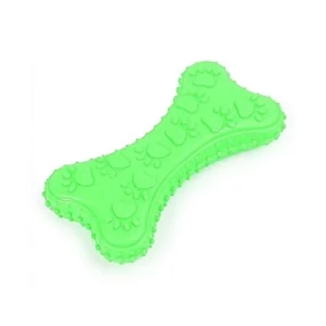 Juguete Hueso de Goma para Perros 10 x 5 cm - Verde