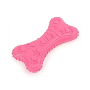 Juguete Hueso de Goma para Perros 10 x 5 cm - Rosado