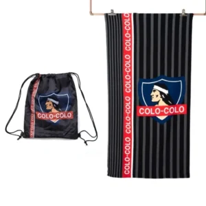 Toalla de Playa Colo-Colo 70 x140 cm con Bolso