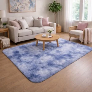 Alfombra Tomisa 140 x 180 cm | Alfombra Decorativa Moderna para Living y Dormitorio - Lila