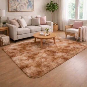 Alfombra Tomisa 140 x 180 cm | Alfombra Decorativa Moderna para Living y Dormitorio - Marrón