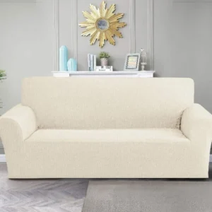 Funda de Sillón Doral Anastasia - Diseño Madera - 1 Cuerpos 90 x 140 cm - Crudo