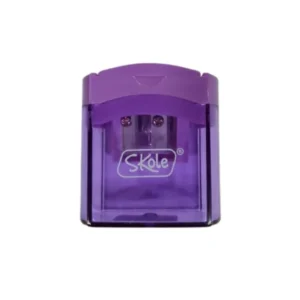Sacapuntas Skole 2 Entradas Fina y Jumbo con Cuchillas de Acero - Morado