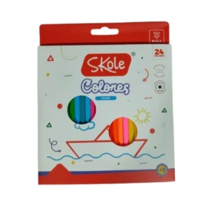 Lápices de Colores Hexagonales – Set de 24 Tonos Intensos, Trazo Preciso 0.3 mm