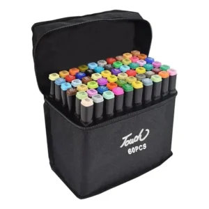 Set de Marcadores Plumones Doble Punta Touch 60 Piezas | Colores Profesionales para Dibujo y Diseño (copia)