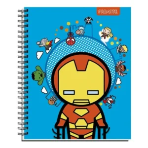 Cuaderno Proarte 100 Hojas 7 mm Marvel Kawai | Papel 50 g/m² 20,2 x 25 cm