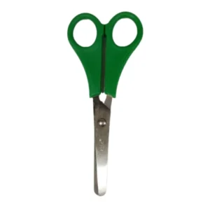 Tijera Skole 5” de Acero Inoxidable Punta Roma - Verde