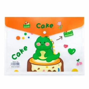 Carpeta Sobre de Plástico con Botón | Bolsa Transparente con Diseño 35 x 25 cm